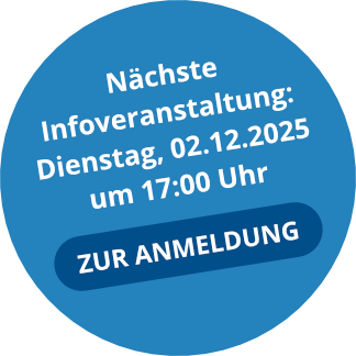 Linkbutton zur Anmeldung zur nächsten Infoveranstaltung an der Fachschule